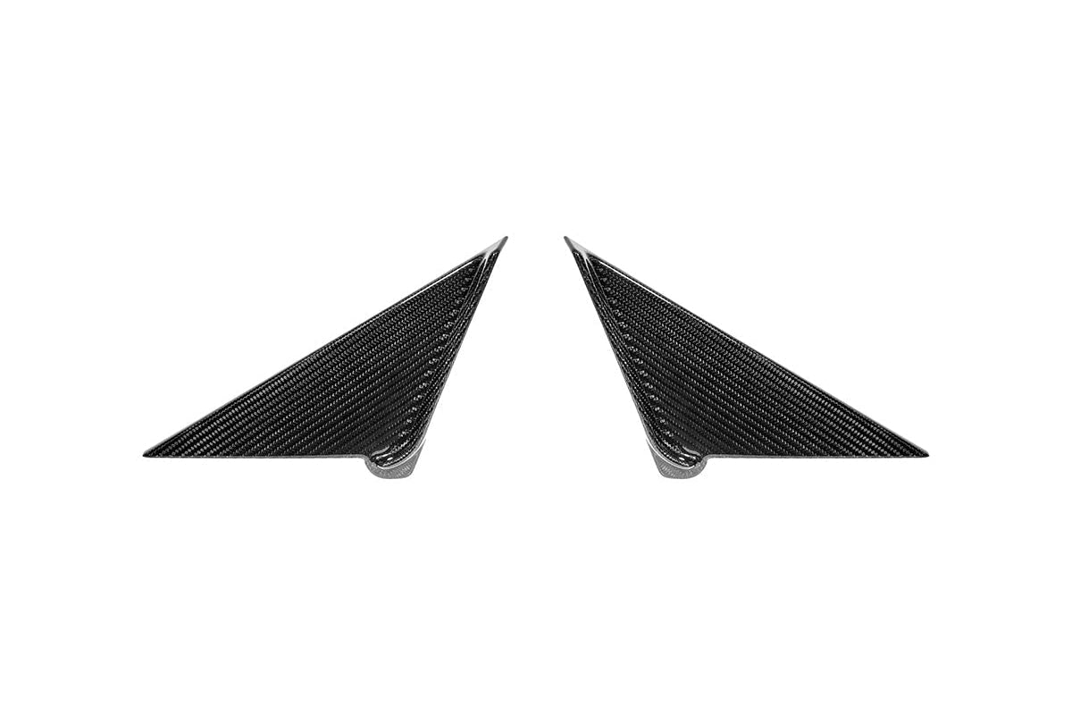 AutoTecknic G90 / G99 M5 Dry Carbon Side Mirror Wind Deflector Set