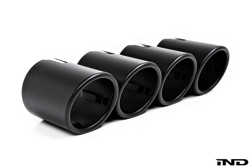 IND F90 M5 Exhaust Tip Set - Matte Black