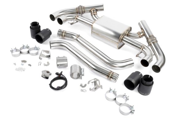 DINAN VALVED AXLE-BACK EXHAUST - 2022-2023 BMW M240I - Stainless Steel - Black Tips - G42