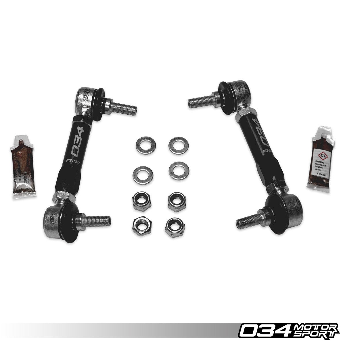 034 Motorsport Dynamic+ Billet Adjustable Rear Sway Bar End Links, BMW F2x/F3x/G2x Chassis
