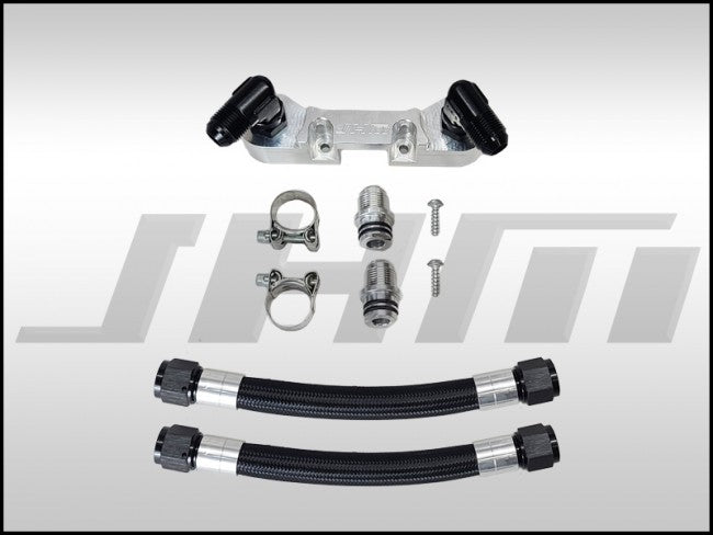 JHM Billet Crankcase Breather Vent Hose Kit - PCV (JHM) RAW for B8 RS4-RS5 4.2L