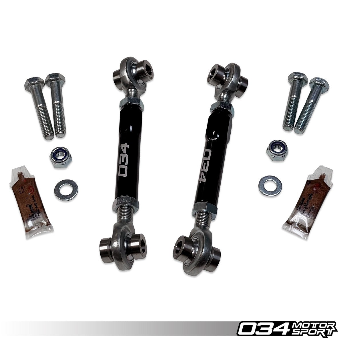 034 Motorsport Motorsport Billet Adjustable Front Sway Bar End Link Pair, Gen 1 & Gen 1.5 Audi R8 (4.2 V8 & 5.2 V10)