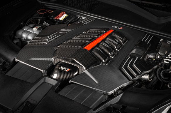 APR ENGINE COVER - 2.9T/3.0T/4.0T (4M) SUV - CARBON FIBER 2019+ Audi Q7, Q8, SQ7, SQ8, RS Q8, Bentley Bentayga, Porsche Cayenne, Lamborghini Urus