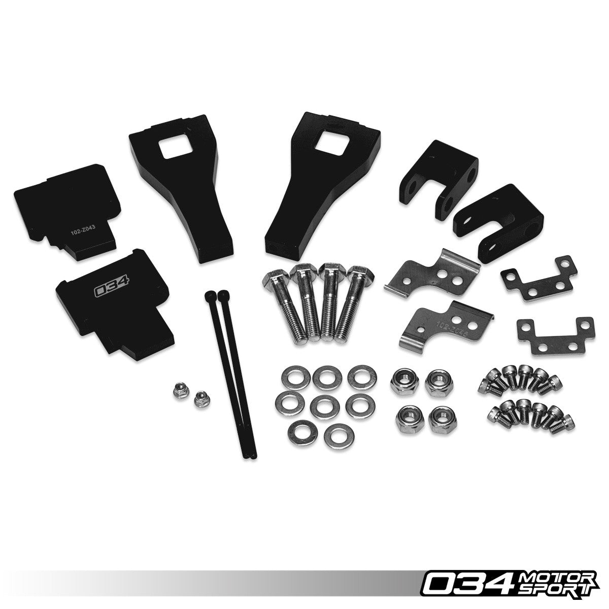 034 Motorsport Radiator Relocation Kit, B8/B8.5 Audi with 4.0T Swap