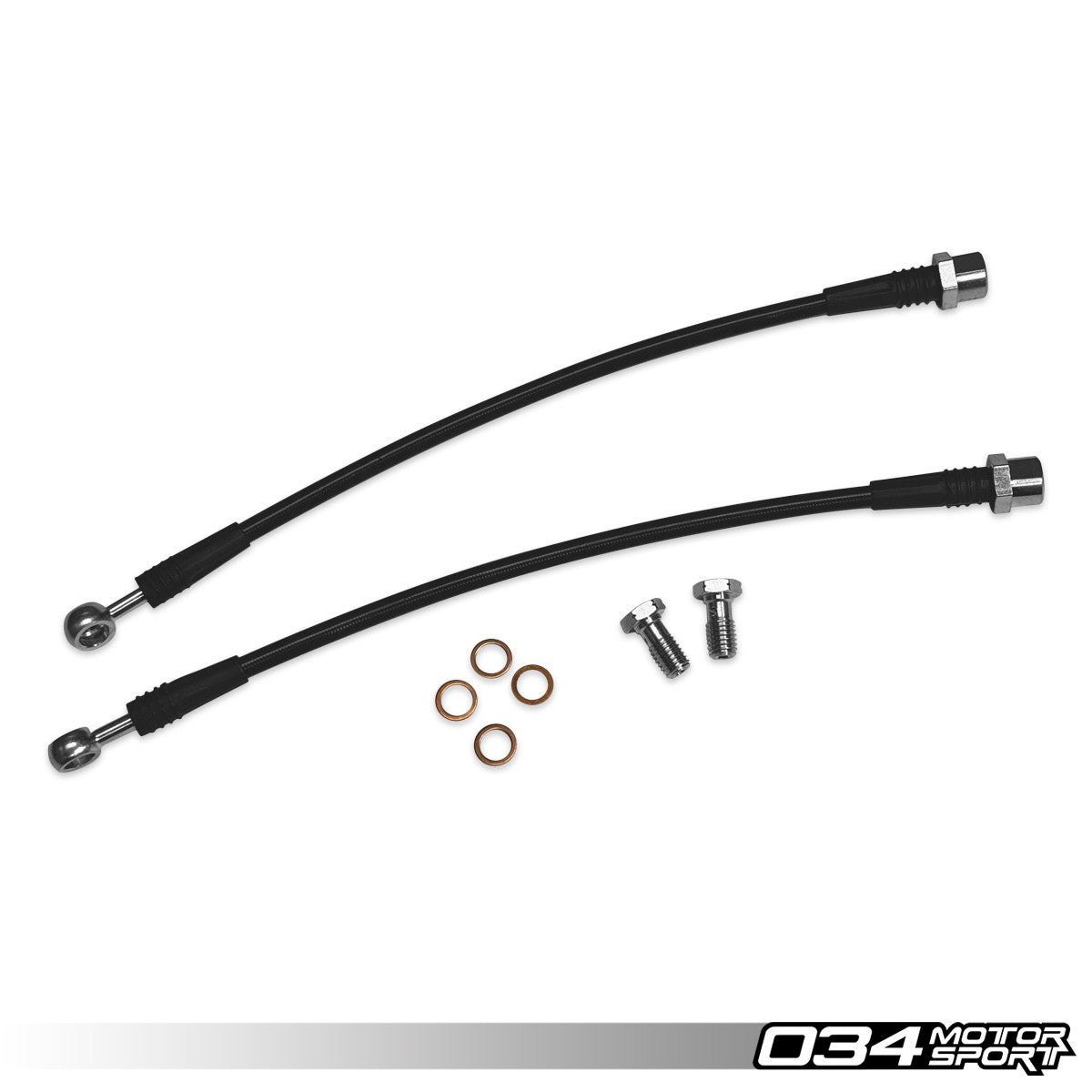 034 Motorsport Stainless Steel Braided Line, Rear, B9/B9.5 Audi A4/S4, A5/S5/RS5, Q5/SQ5