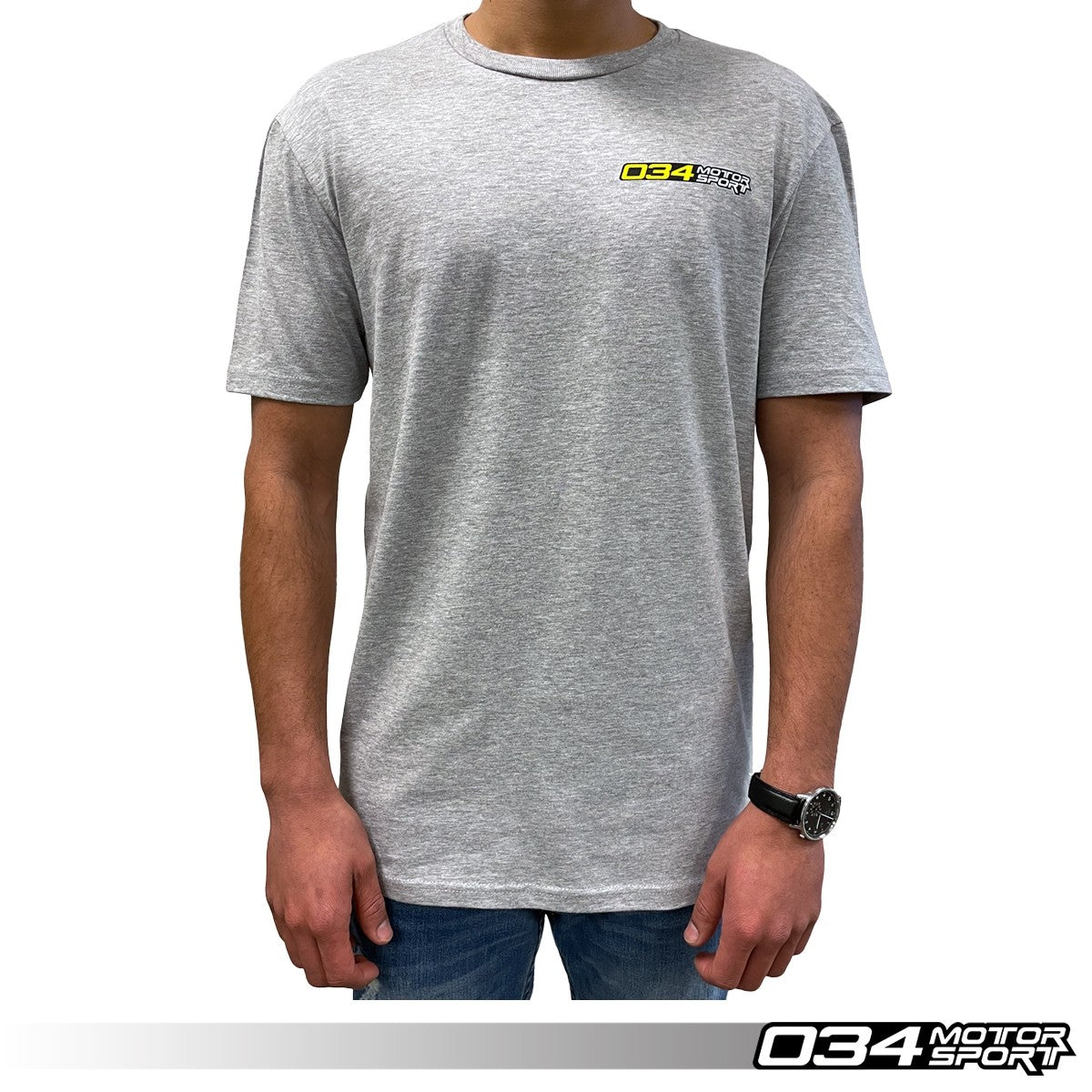 034 Motorsport T-Shirt, "034Motorsport", Gray