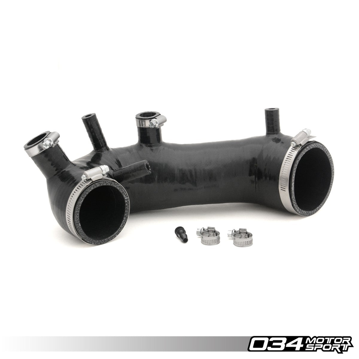 034 Motorsport Turbo Inlet Hose, 2.5" Silicone, Longitudinal 1.8T for TT225 MAF