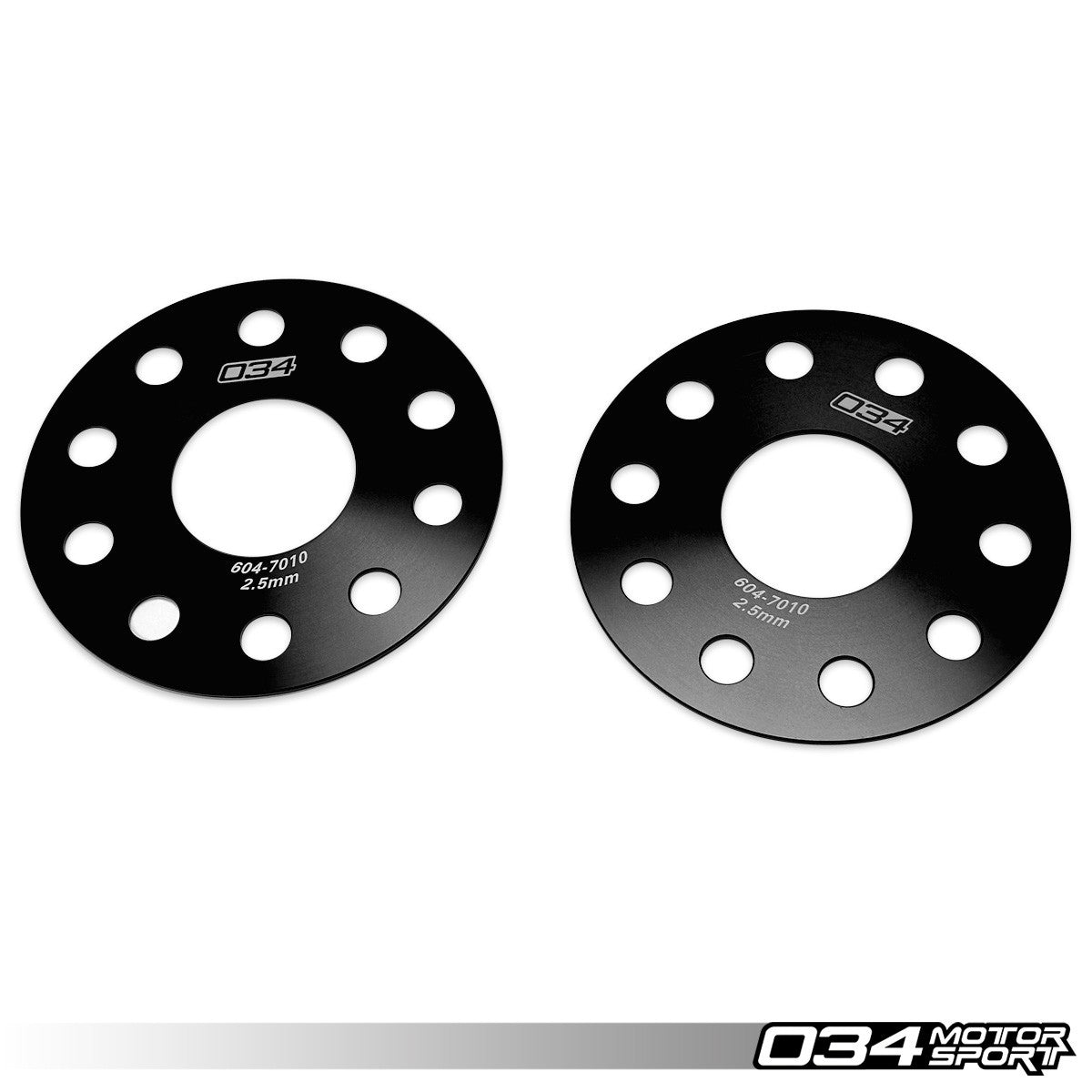 034 Motorsport Wheel Spacer Pair, 2.5mm, Volkswagen & Audi 5x112 with 57.1mm Center Bore