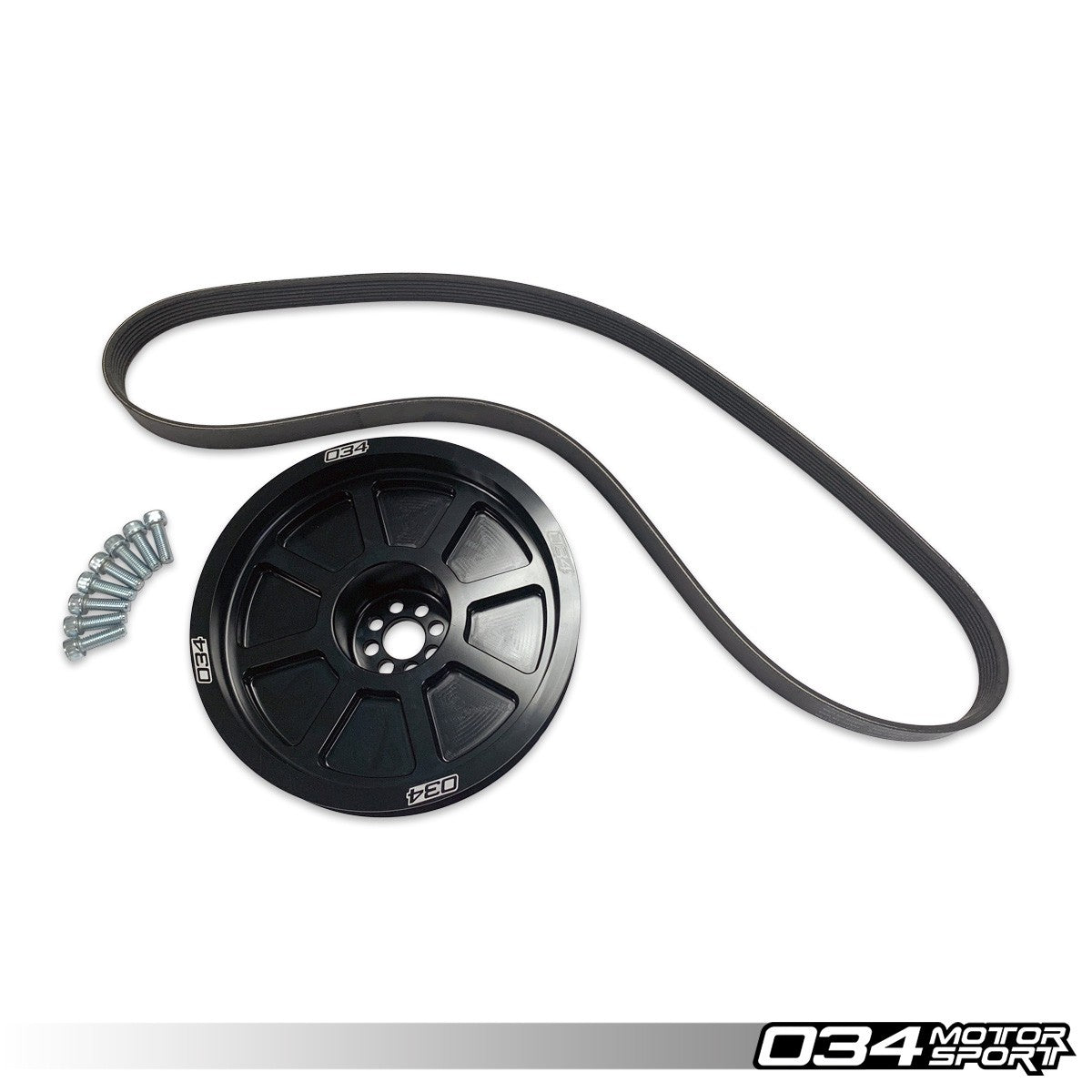 034 Motorsport 3.0 TFSI Supercharger 179mm Crank Pulley Upgrade, B8-B8.5 Audi S4-S5-Q5-SQ5 & C7 Audi A6-A7