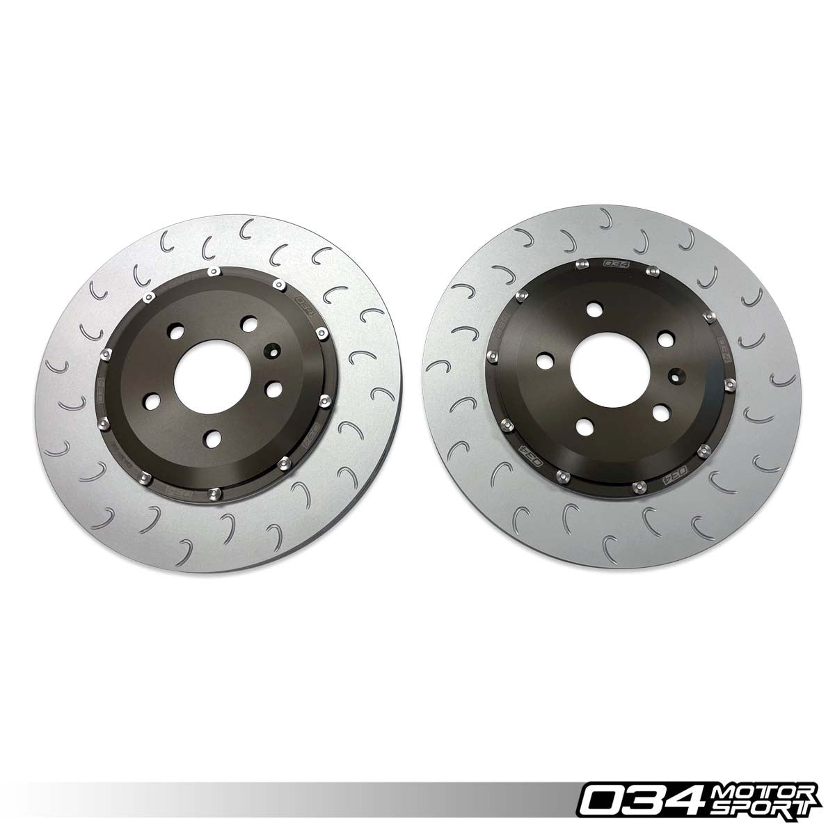 034 Motorsport 2-Piece Floating Rear Brake Rotor Upgrade Kit For Audi B8-B8.5 S4-S5