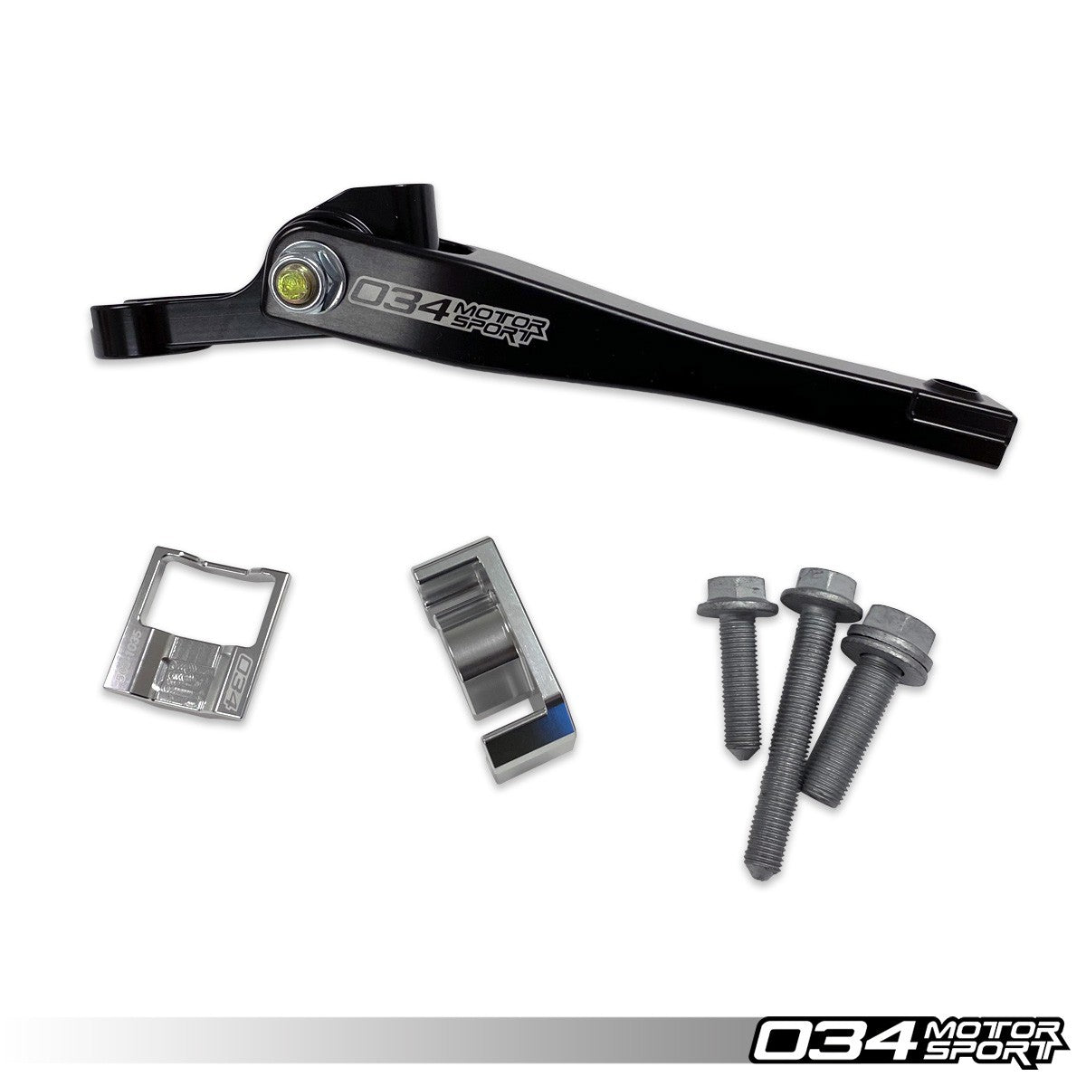 034 Motorsport Billet Spherical Dogbone Mount Performance Pack Without Dogbone Pucks, Audi 8V.5A3-S3 And Volkswagen Mk7.5 Golf-Golf R-GTI-Jetta With 7-Speed Dsg
