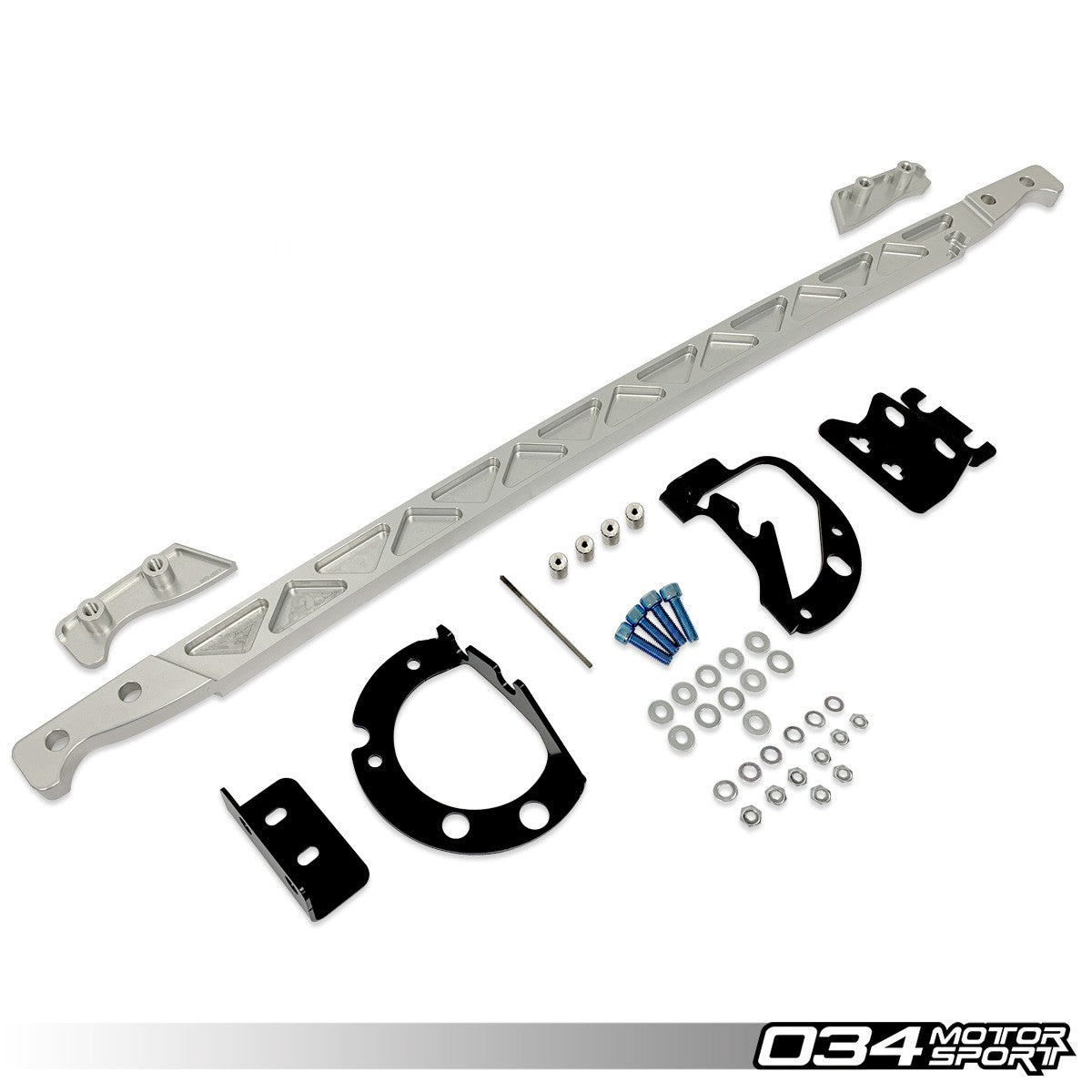 034 Motorsport Front Strut Brace, B8 Audi A4-S4, Allroad, Billet Aluminum