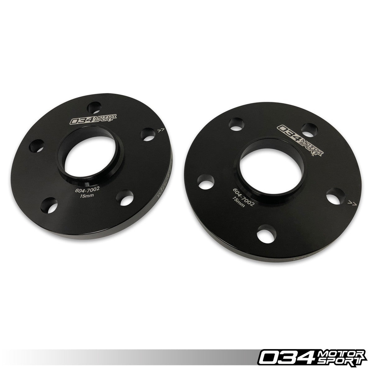 034 Motorsport Wheel Spacer Pair, 15mm, Audi-Volkswagen 5X112mm With 57.1mm Center Bore