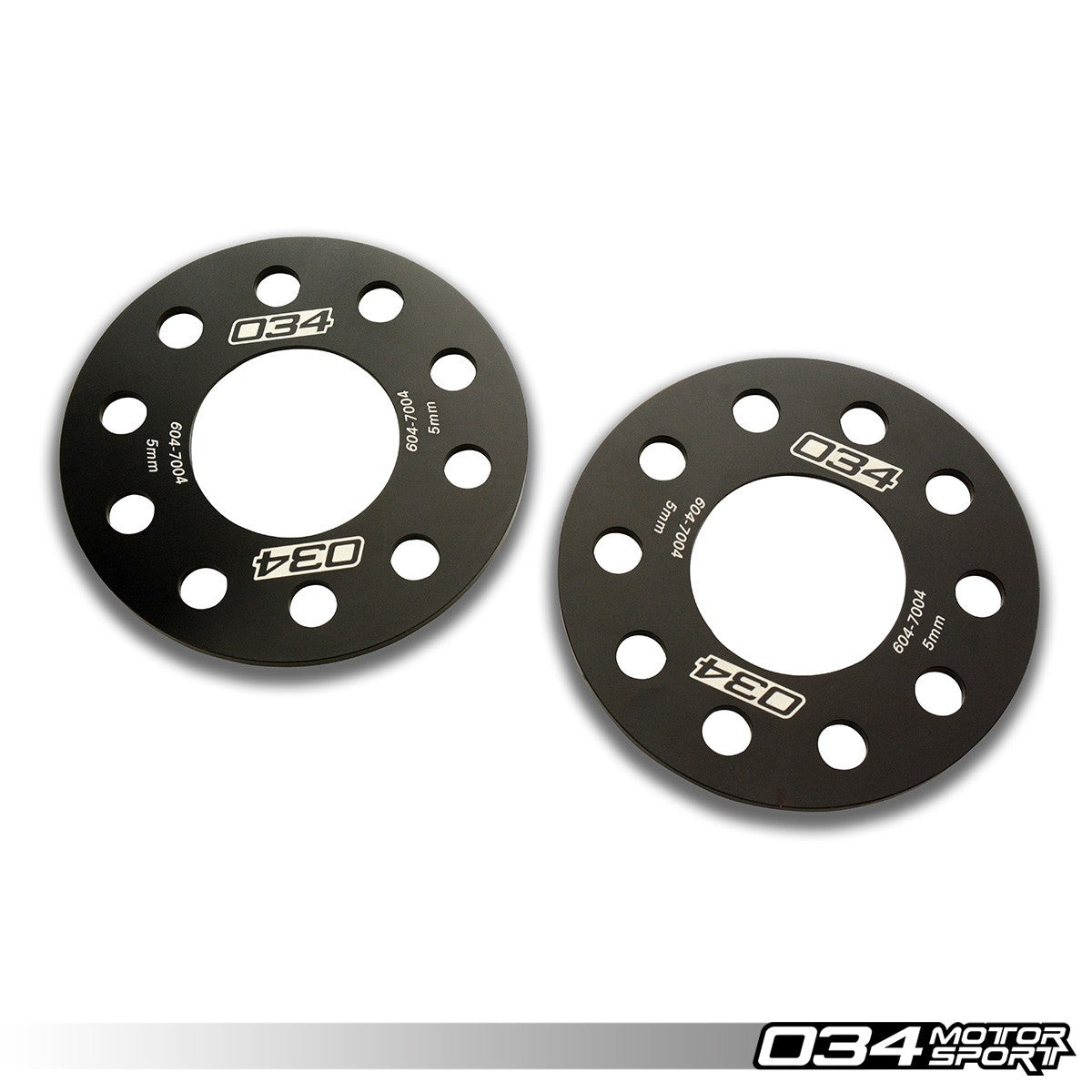 034 Motorsport Wheel Spacer Pair, 5mm, Audi 5X112mm With 66.5mm Center Bore