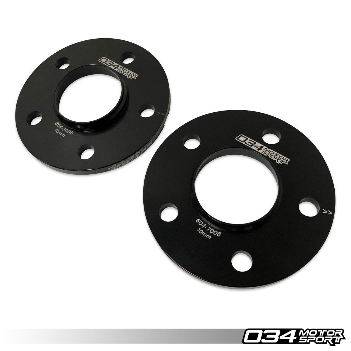 034 Motorsport Wheel Spacer Pair, 10mm, Audi 5X112mm With 66.5mm Center Bore