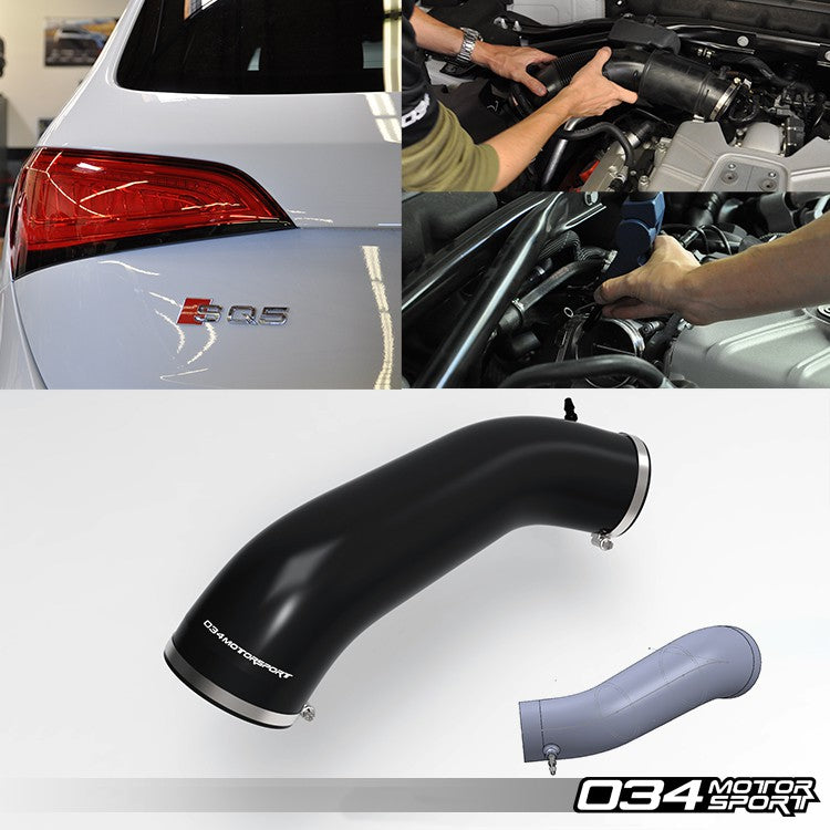 034 Motorsport Audi Q5-SQ5 3.0 TFSI Throttle Body Inlet Hose, High-Flow Silicone