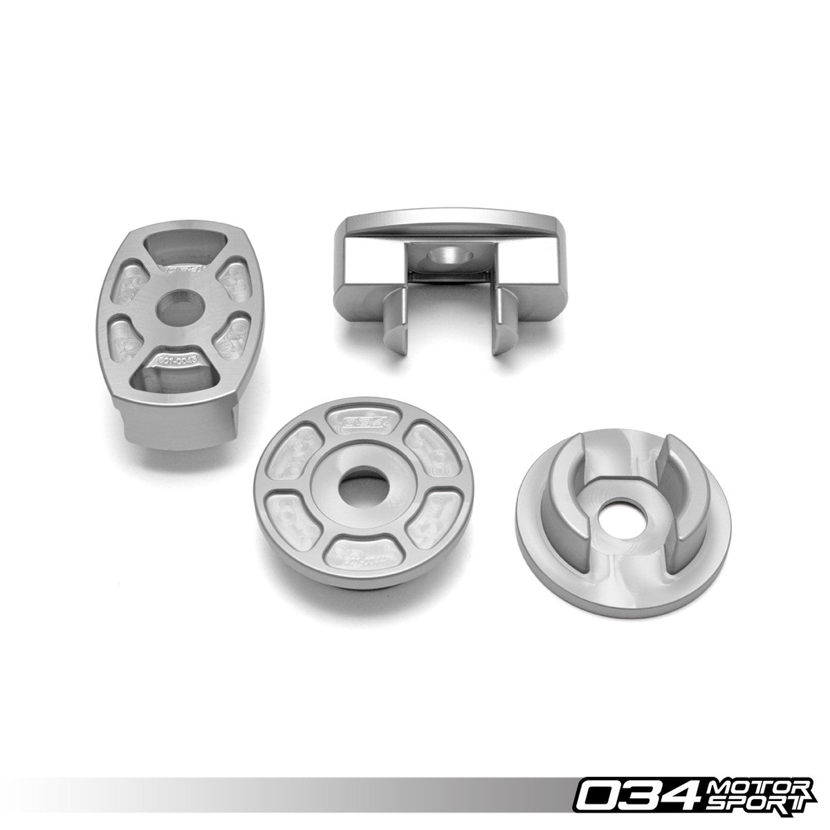 034 Motorsport Billet Aluminum Rear Subframe Mount Insert Kit, B9 Audi A4-S4-A5-S5-RS5 & Allroad