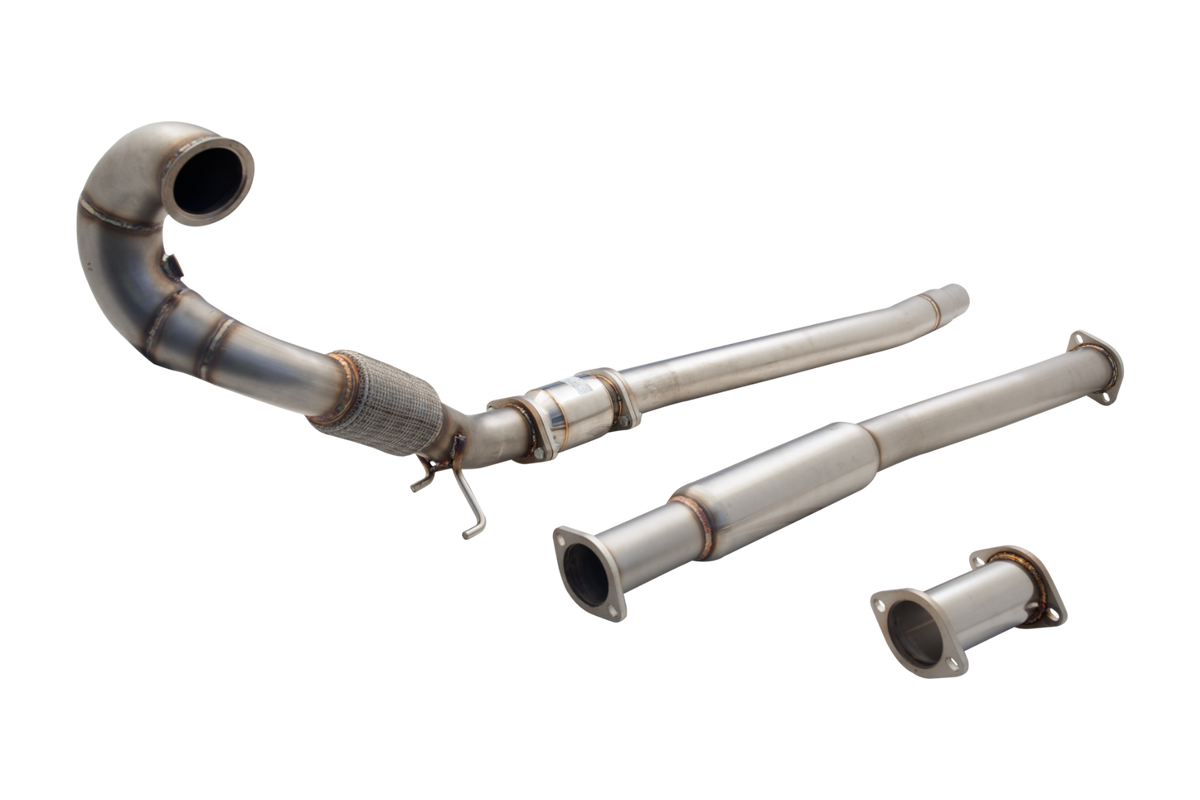 XForce - 3" Downpipe with High Flow Cat - MK7 MK7.5 GOLF R - 8V S3 - MQB