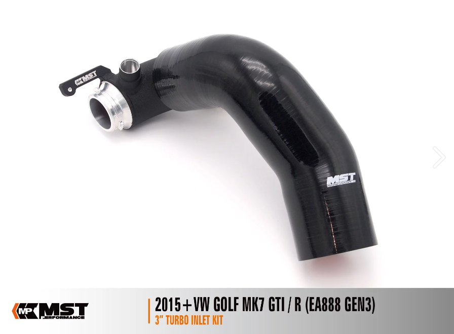 MST MK7 MQB High Flow 3" Turbo Inlet Kit