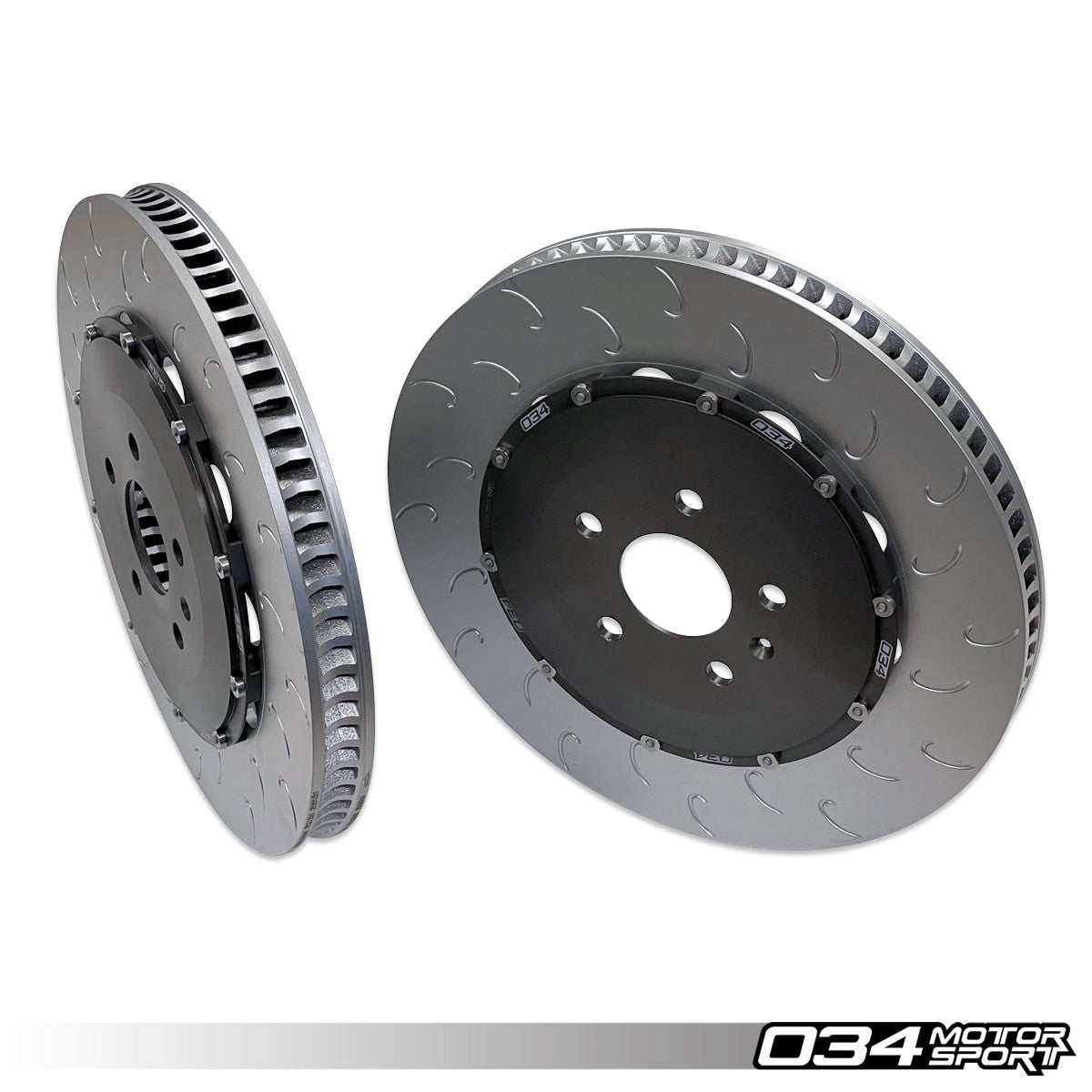 034 Motorsport 2-Piece Floating Front Brake Rotor Upgrade Kit For Audi 8S TTRS