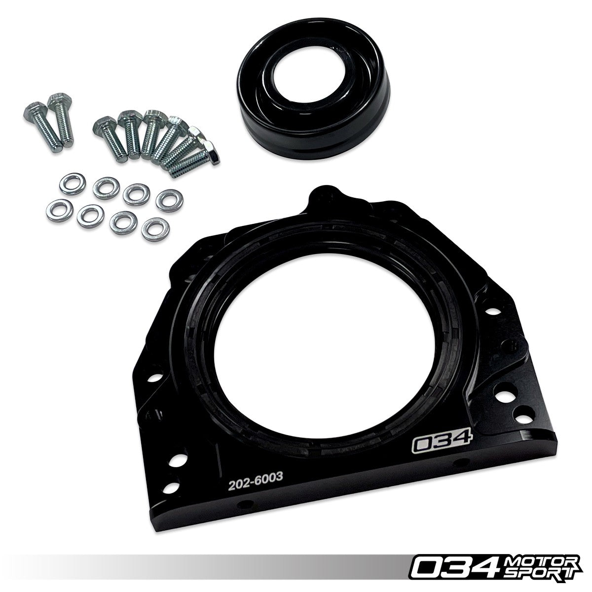 034 Motorsport Billet Aluminum Rear Main Seal, 1.8T & 2.0T Fsi