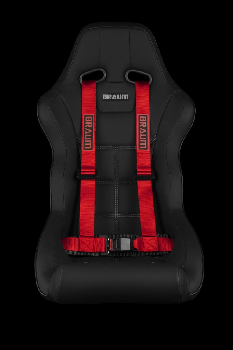 Braum - 4 PT – RACING HARNESS 2” STRAP (RED)