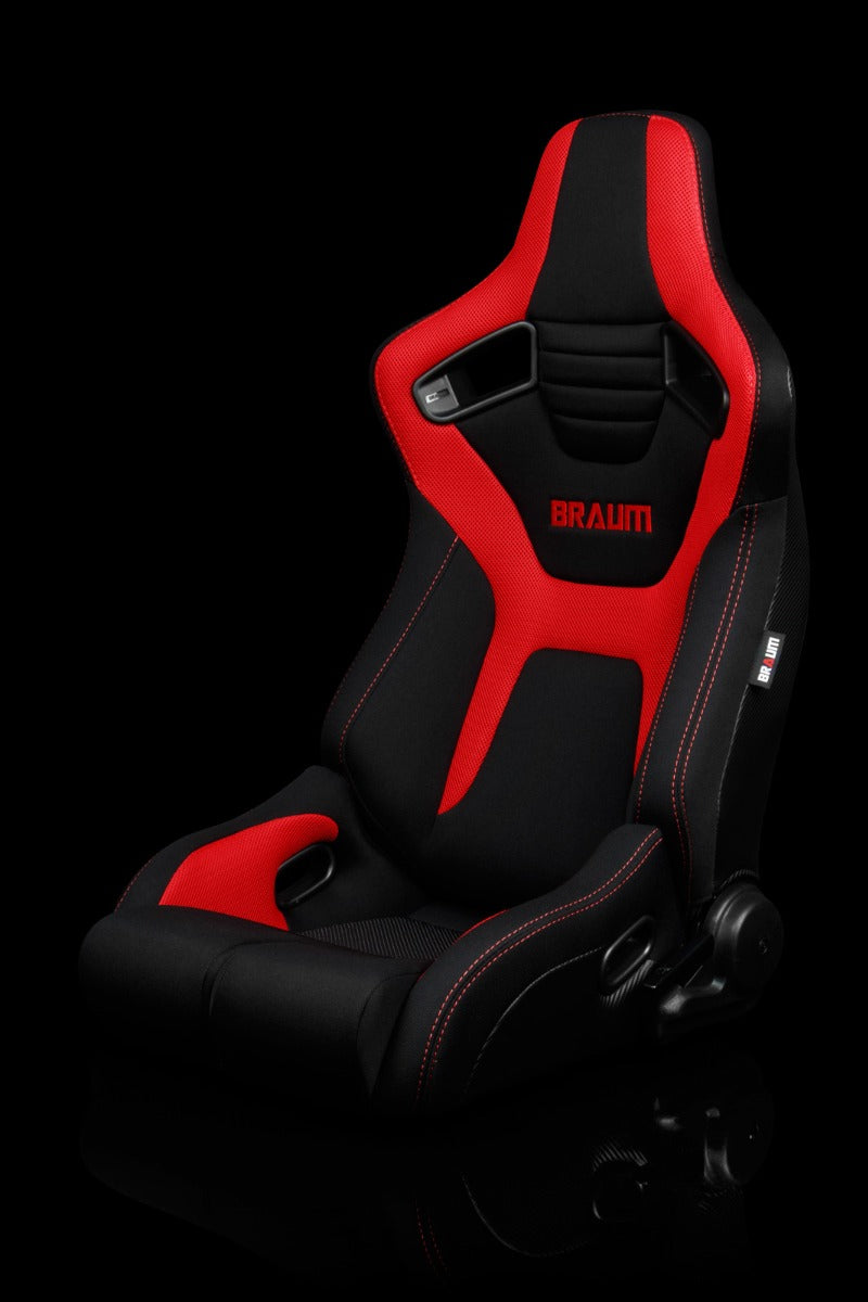 Braum - ELITE-R SERIES RACING SEATS ( BLACK & RED CLOTH ) – PAIR