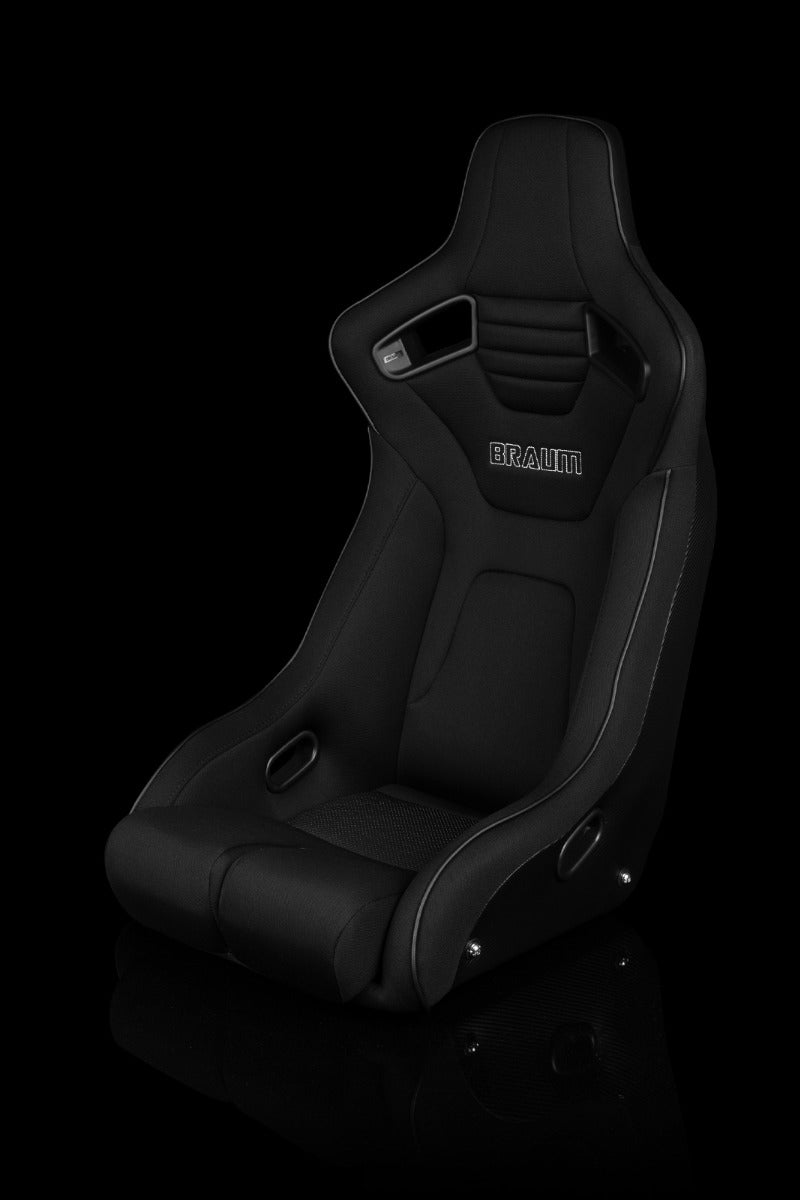 Braum - ELITE-R FIXED BACK BUCKET SEAT ( BLACK CLOTH | BLACK PIPING )