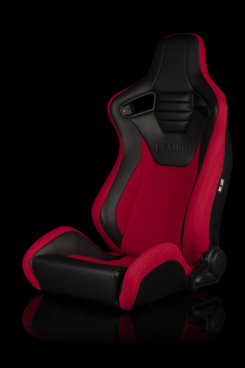 Braum - ELITE-S SERIES RACING SEATS (BLACK | RED) – PAIR