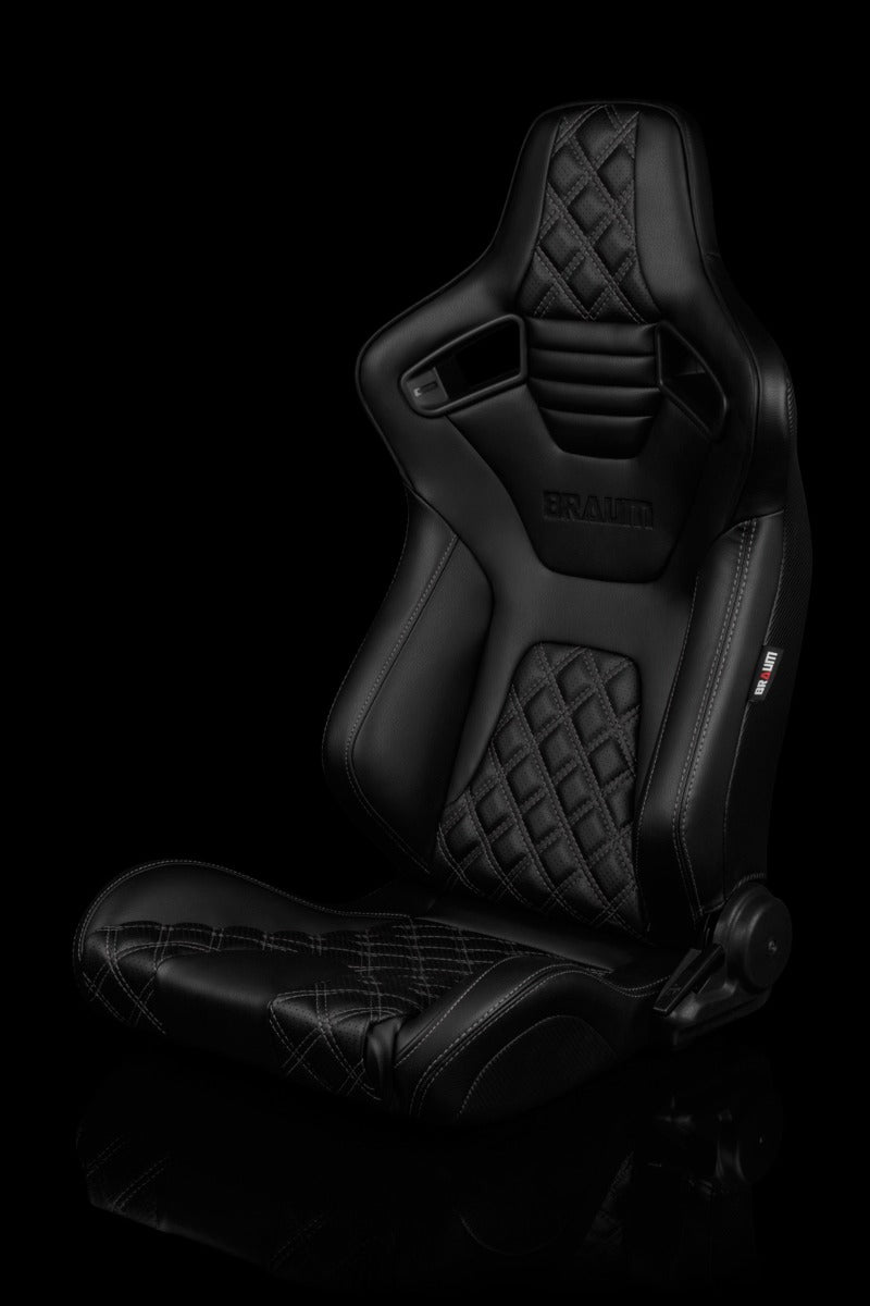 Braum - ELITE-X SERIES RACING SEATS ( DIAMOND ED. | BLACK PIPING ) – PAIR