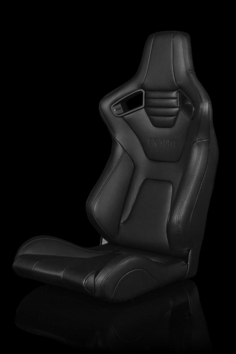 Braum - ELITE-X SERIES RACING SEAT – BLACK STITCHING [FIXED BACK] - EACH