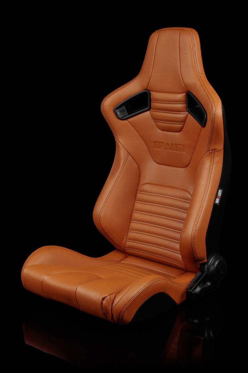 Braum - ELITE-X SERIES RACING SEATS (BRITISH TAN LEATHERETTE) – PAIR