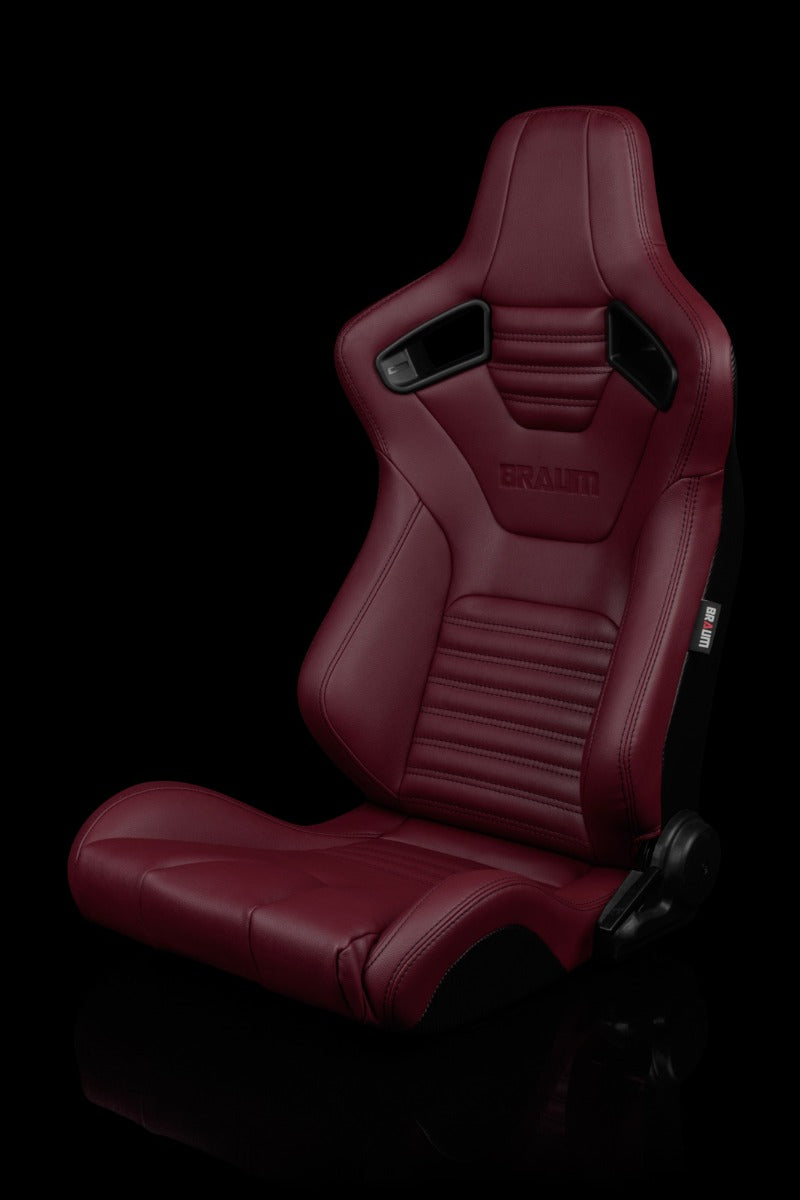 Braum - ELITE-X SERIES RACING SEATS (MAROON LEATHERETTE) – PAIR