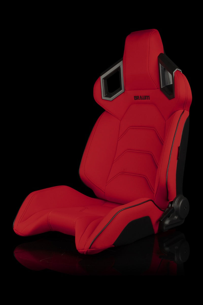Braum - ALPHA-X SERIES RACING SEATS (RED CLOTH) – PAIR