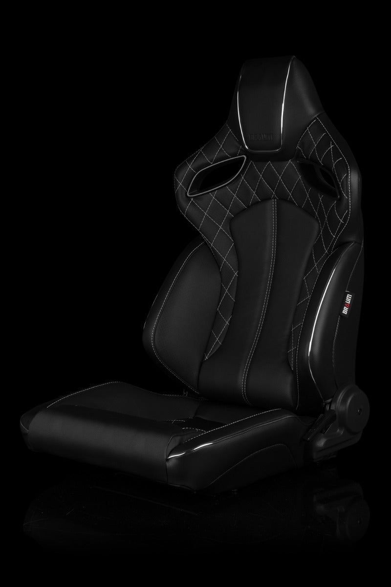Braum - ORUE SERIES RACING SEATS (DIAMOND ED. | WHITE STITCHING) – PAIR