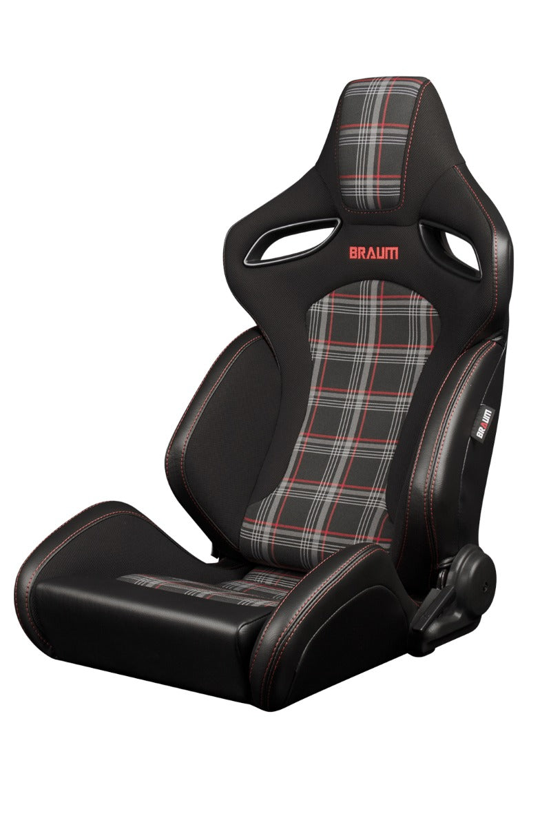 Braum - ORUE-S SERIES RACING SEATS (BLACK & RED PLAID) – PAIR