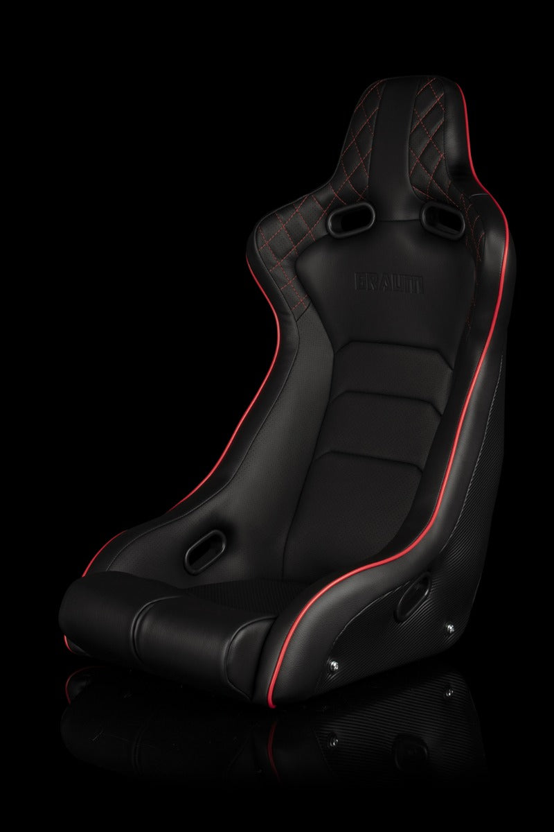 Braum - VENOM-X FIXED BACK BUCKET SEAT [DIAMOND ED. | RED PIPING] - EACH