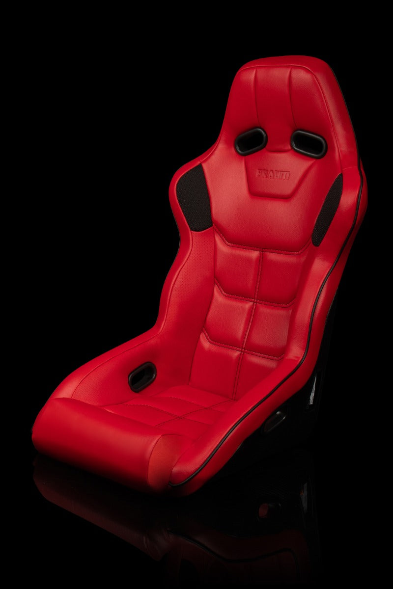Braum - FALCON X SERIES FIA APPROVED FIXED BACK RACING SEAT (RED LEATHERETTE) - EACH