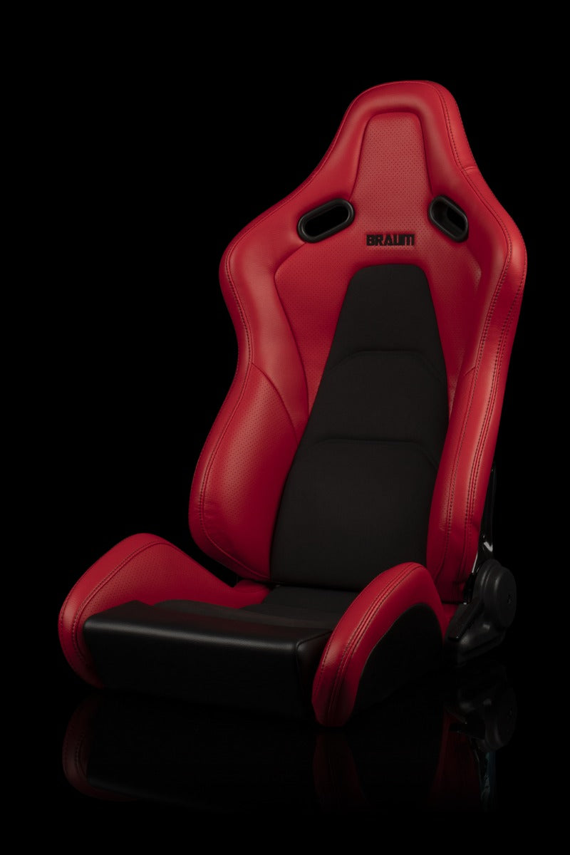 Braum - FALCON-S SERIES RECLINABLE COMPOSITE SEATS (RED LEATHERETTE) – PAIR