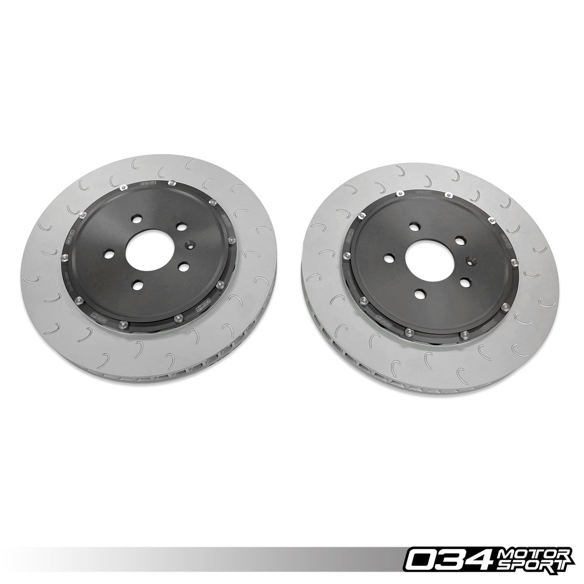 034 Motorsport 2-Piece Floating Front Brake Rotor Upgrade Kit For Audi R8 Gen 1 & Gen 1.5