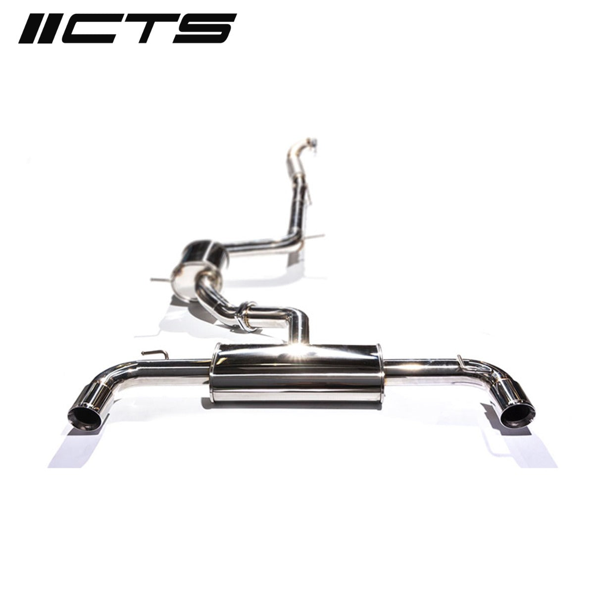 CTS TURBO VW MK6 GTI 3″ TURBO BACK EXHAUST HIGH-FLOW CAT