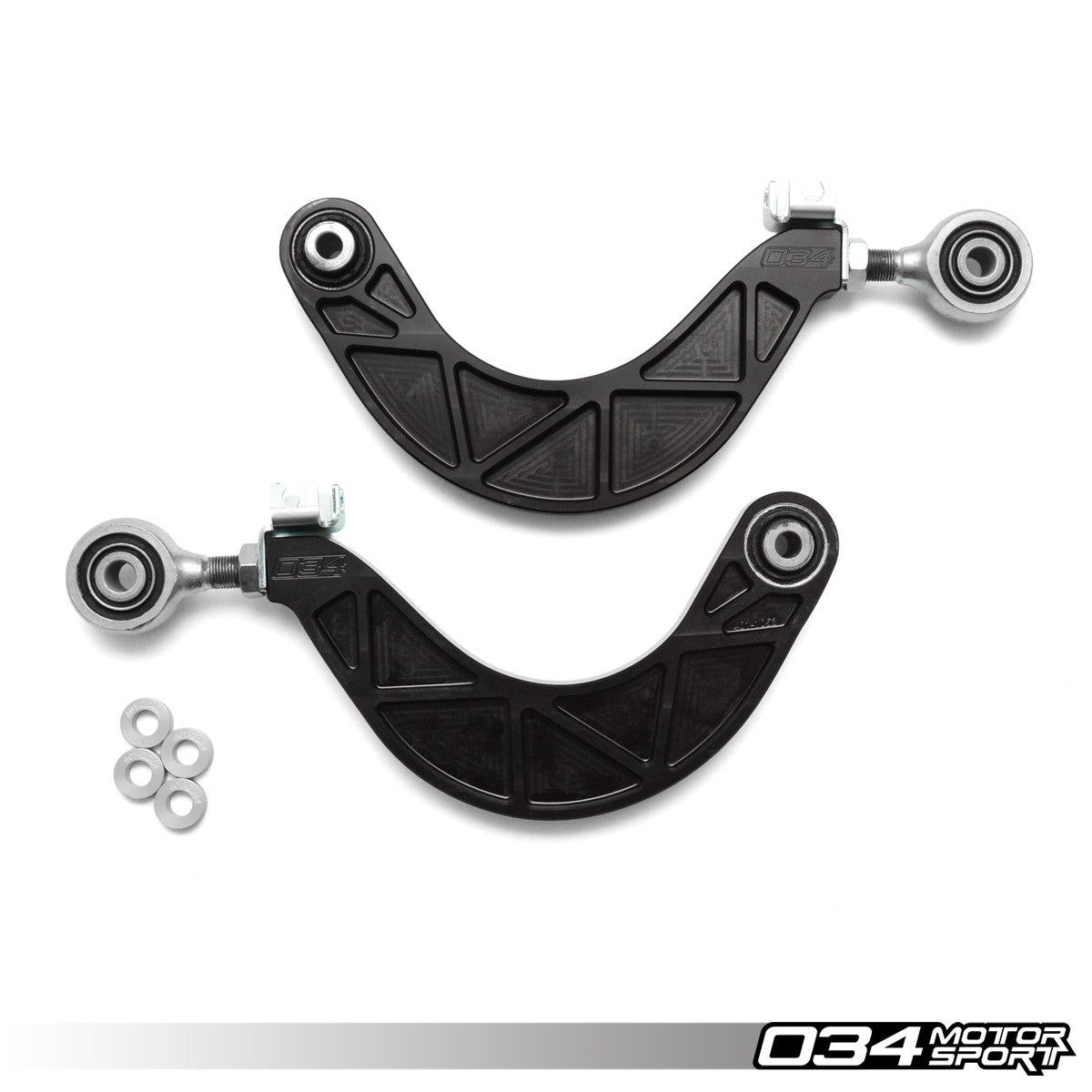 034 Motorsport Control Arm Pair, Density Line, Rear Upper Adjustable, 8J-8P-8V-8V.5 Audi A3-S3-RS3-TT-TTS-TTRS & Mkv-Mkvi-MK7 MK7.5 Volkswagen Golf-Jetta-GTI-Gli