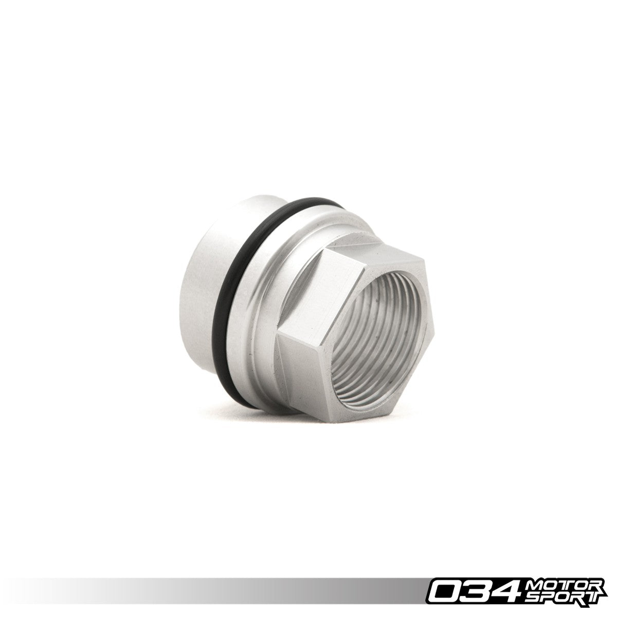 034 Motorsport Block Breather Adapter, Audi-Volkswagen 1.8T, Billet Aluminum, Threaded 3-4" Npt