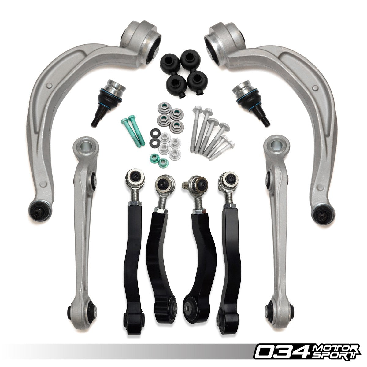 034 Motorsport Density Line Control Arm Kit Upper Adjustable, B8-B8.5 Audi A4-S4, A5-S5-RS5 & Q5-SQ5