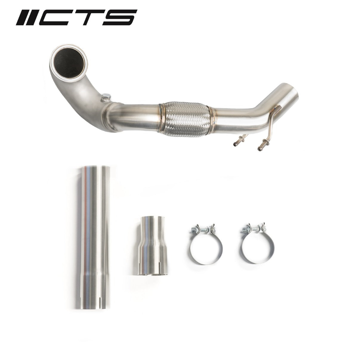 CTS TURBO MQB FWD EXHAUST DOWNPIPE (MK7-MK7.5 GOLF, GTI, GLI, A3 FWD)