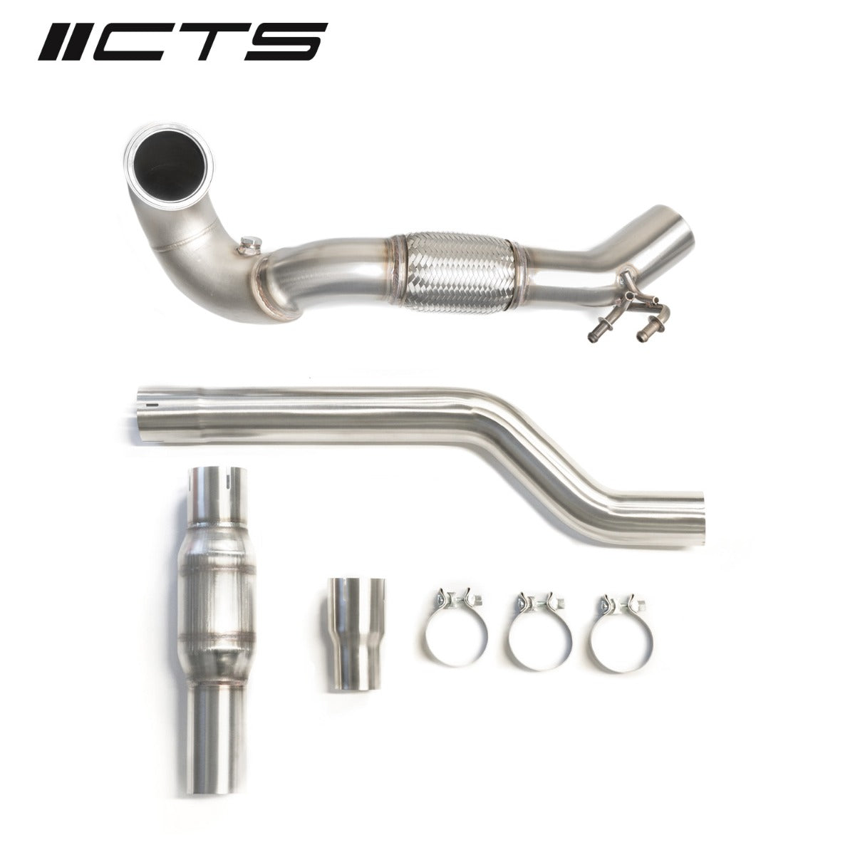 CTS TURBO MQB VW TIGUAN AND AUDI Q3 AWD 1.8T-2.0T HIGH-FLOW CAT