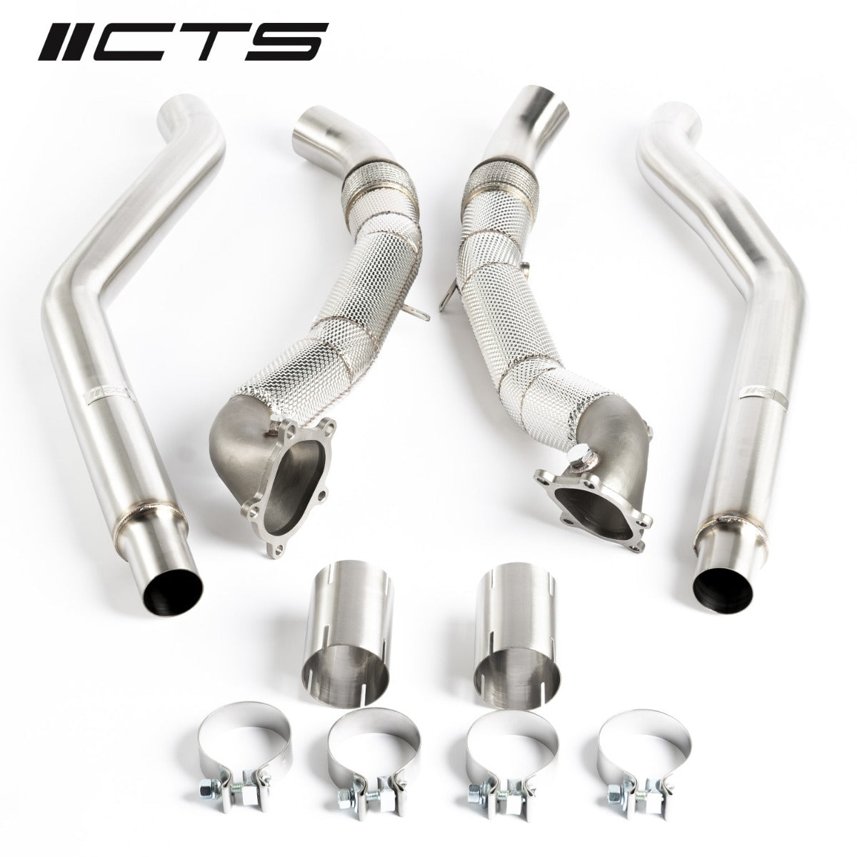 CTS TURBO AUDI C7-C7.5 S6-S7-RS7 4.0T CAST DOWNPIPE RACE SET