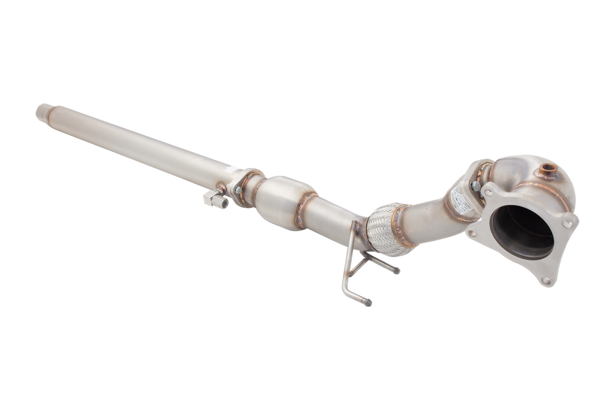 XForce - 3" Downpipe with High Flow Cat - MK6 Golf R - 2011-2013