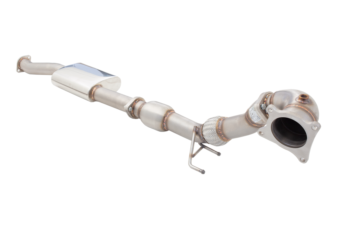 XForce - 3" Downpipe with High Flow Cat - MK6 GOLF R