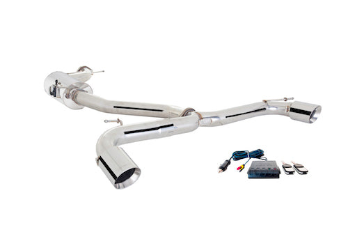 XForce - 3" Catback Exhaust - Valved Varex Muffler - VW MK7 - MK7.5 GTI - MQB